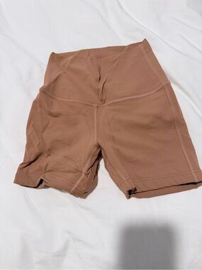 Lululemon high rise double lined align biker shorts